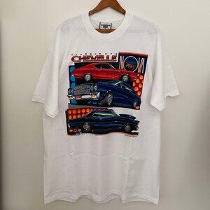 vintage 1990 chevrolet chevelle nova car tshirt size XL